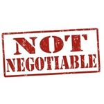 not-negotiable